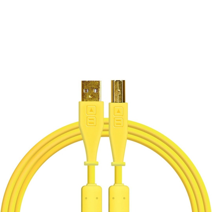 DJ TechTools 04 0020 Chroma Cables USB-A to B Dj Kablosu 1.5mt (Sarı) | Düz Uçlu Tasarım Altın Kaplama Konnektör